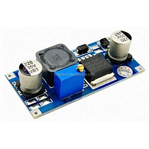 LM2596S; small DC-DC adjustable power supply; a step-down module; the positioning hole; indicating lamp