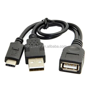 With power MICRO USB-OTG U disk mobile hard disk data cable adapter cable