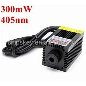 405nm 300mW Violet Dot Laser Module With Holder For DIY Laser Engraver
