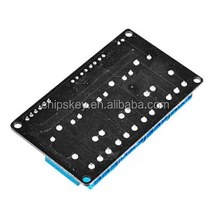 4-Channel 5V Relay Module - Black + Blue DSP  PIC For Arduinos