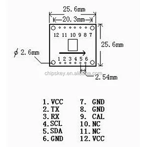 GY-26 HMC1022 Electronic guide module, electronic compass module,robot module