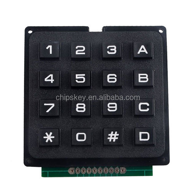 4x4 matrix keyboard, black color