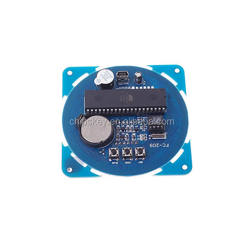 DIY DS1302 Rotation LED Electronic Clock Kit 51 SCM Learning Board