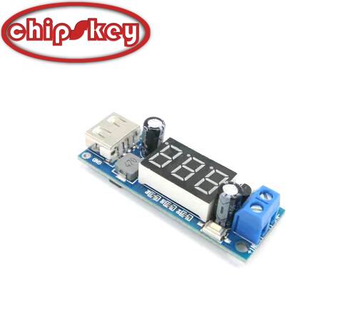 Chipskey USB Buck Charge Module Onboard Power Supply Voltmeter Input 7-40V Output 5V1A XH-M247