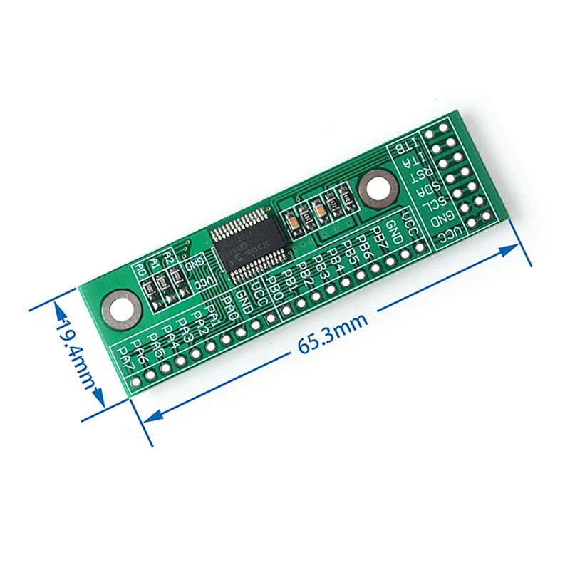 16-channel IO expansion module with I2C interface/ IIC input/output expansion board/MCP23017-E/SS