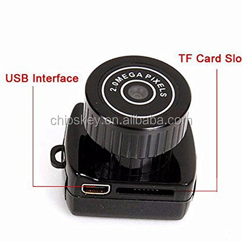 smallest Mini Digital DSLR DV Video Recorder Camera Web Cam DVR Camcorder HD 1280x720 Y2000 With 4GB TF Card
