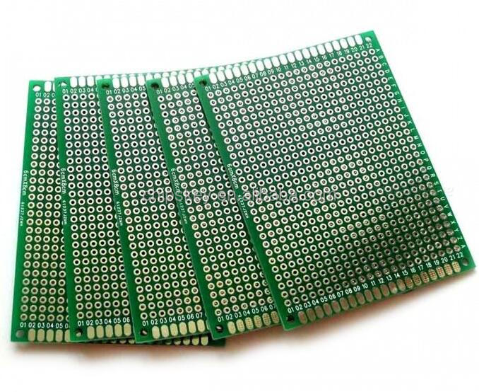 Double Sides, (both sides of the similarities, PTH vias) PCB board / chip the experiment board / bread board 6X8