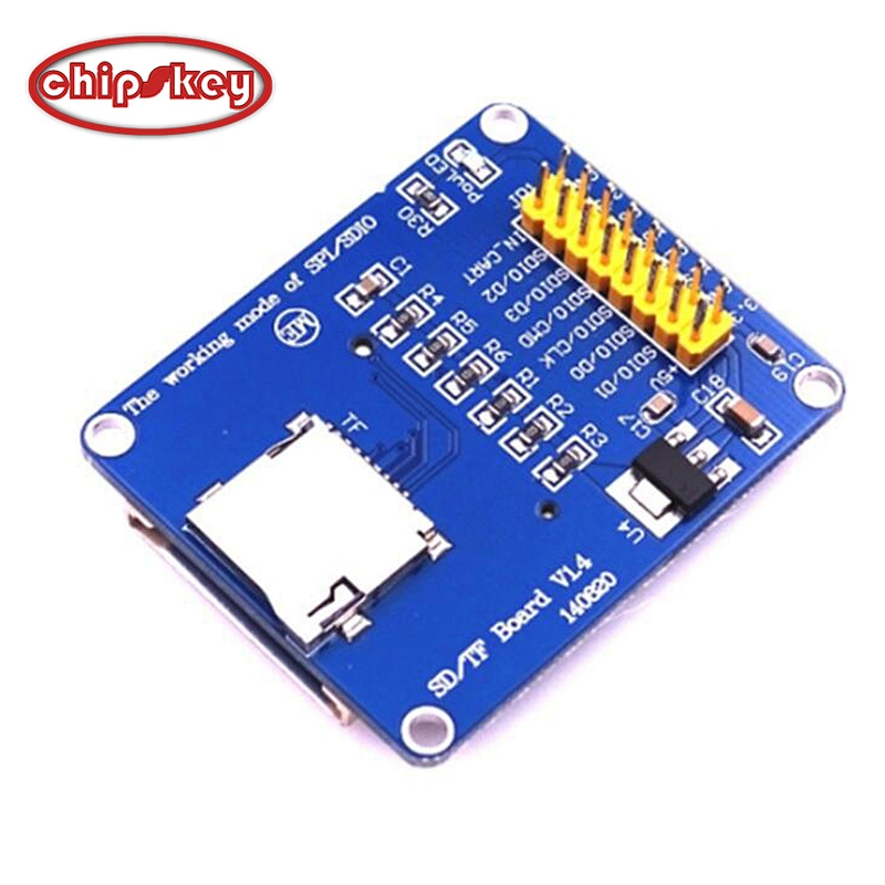 3.3V/5V Micro SD/ TF Dual Card Reader Module SPI/ SDIO Dual Mode Storage Board