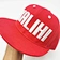 white embroidery snapback hat