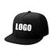 Black Snapback Hat with logo