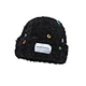 High-quality custom winter explosion style loose knitted hat autumn and winter plush color button pile hat beanie