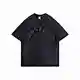 Oversize custom t shirt 3D Puff Print logo Street wear pattern T-shirt Men Acid Washed Black Graphic Vintage Distressed T Shirts