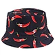 chili Printed Reversible Fisherman Caps