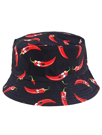 chili Printed Reversible Fisherman Caps
