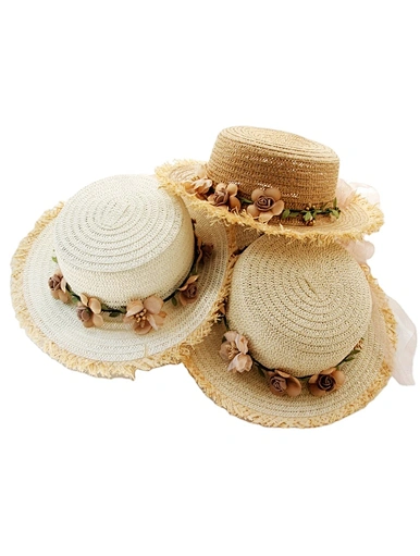 lady straw boater hat