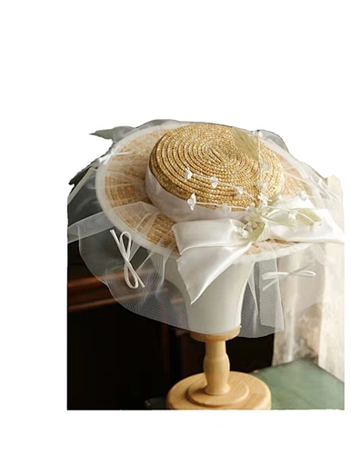 Nylon Lace straw hat