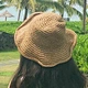 foldable straw hat womens