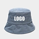 white corduroy bucket hat