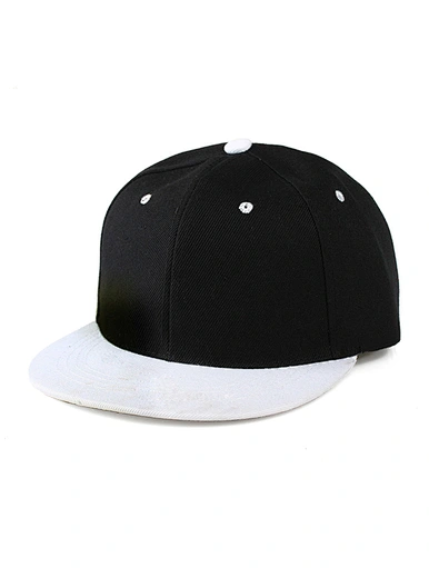 black and white snapback hat