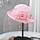 Summer women's gauze ladies sun noble hats, women's mesh curling flower top hats, women's ladies summer hats