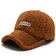 Factory wholesale in stock lamb wool baseball cap teddy plush lamb wool hat women's autumn and winter wool cap