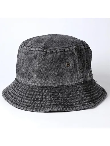 washed cotton bucket caps