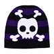 Custom jacquard logo creative funny expression knitted hat pirate skull wool autumn winter hat beanie wholesale