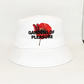 High Quality 100% Cotton White Embroidered Bucket Hat Custom Hats For Female