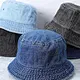washed cotton bucket caps