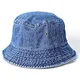washed cotton bucket caps