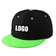 green underbrim snapback hat
