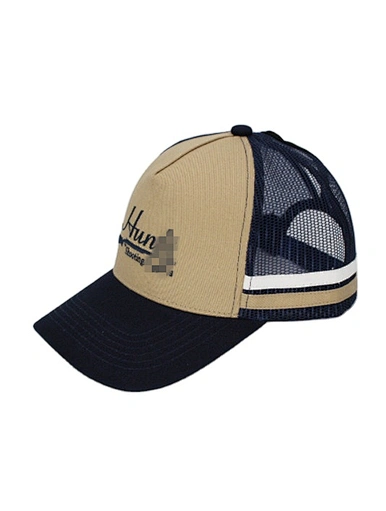 trucker hat with stripe