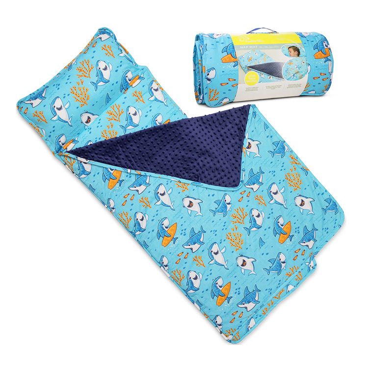 WATOWER nap mat with removable pillow in blanket