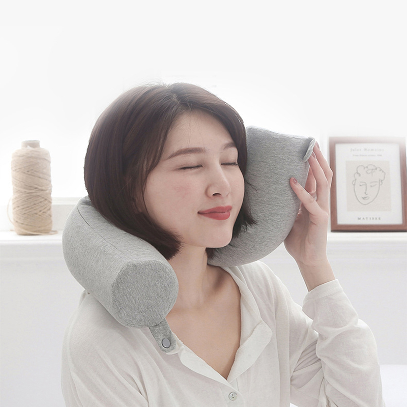 WATOWER New Folding Patented Wholesale travel neck roll pillow memory foam
