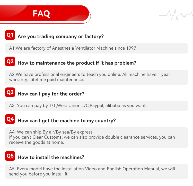 Portable Anesthesia Machine FAQ