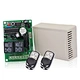 YET402PC Automatic door 433mhz 2 channel receiver 12V 24V voltage with 4 keys transmitter yet026 for garage door control