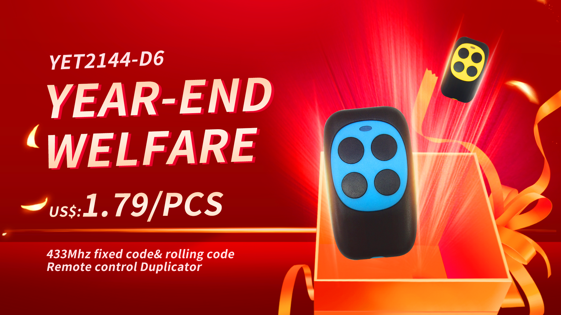 D4 type face to face copy code remote yet2144 promotion price