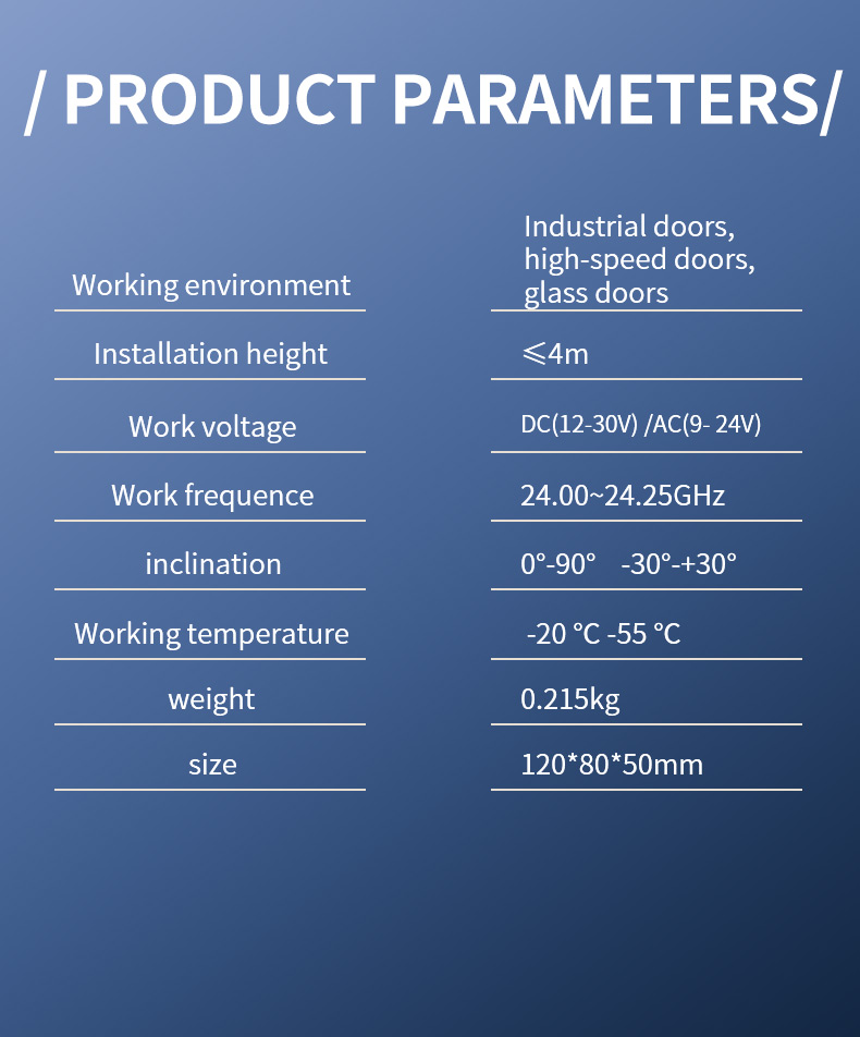 Microwave Radar Sensors