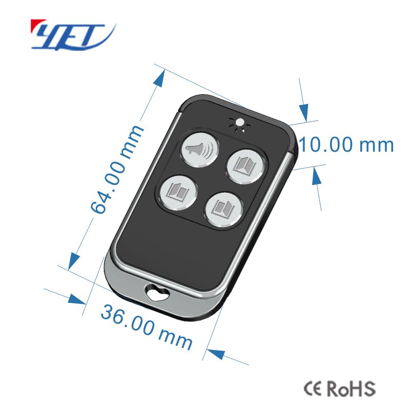 Gate Remote Control Size