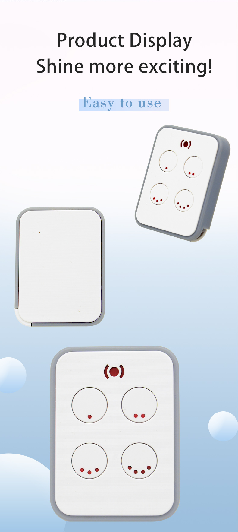 garage door rechargeable remote control 