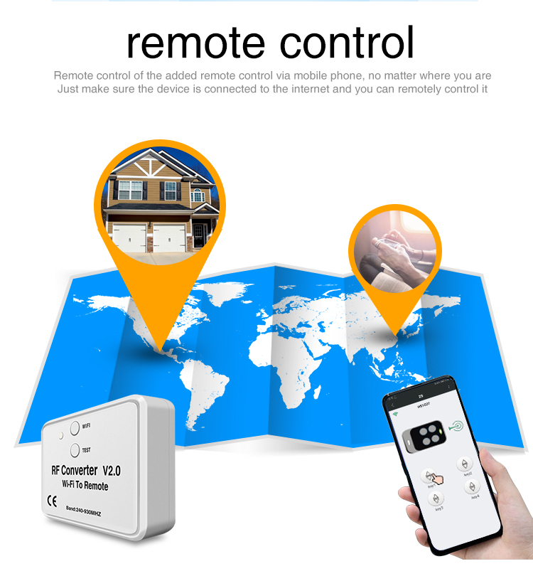 rf converter wifi to remote