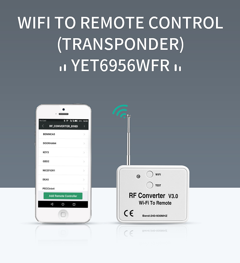 wifi to remote rf converter