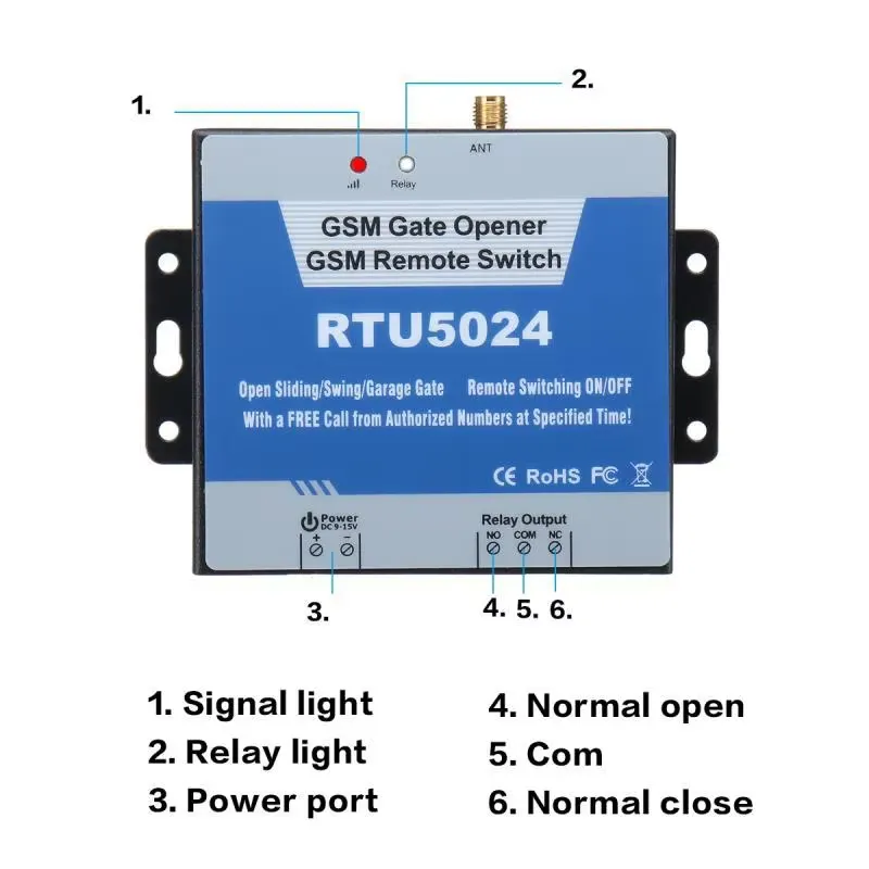 GSM/4G automatic door opener remote switch