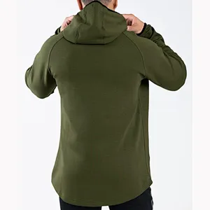 New Design Pullover Plain Blank Terry Gym Training Hoodie For Men