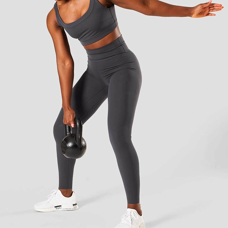 Women High Waist Fitness Workout Clothing Two Piece Yoga Sets Bra Leggings Yoga Set