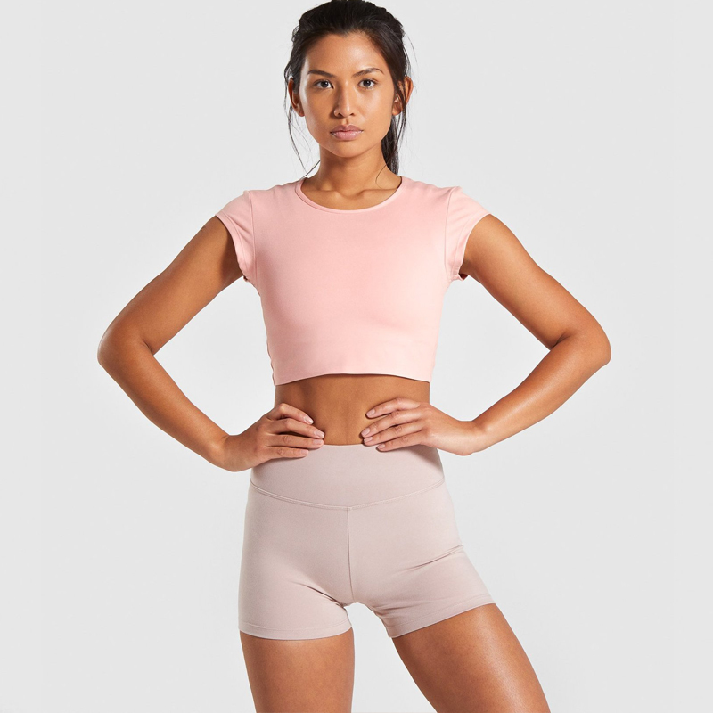 Custom Sport Ladies Gym Fitness Active Wear High Waisted Leggings 2 Piece Yoga Set