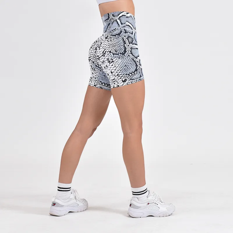 Polyester Spandex Gym Shorts Sublimated Fitness Shorts For Women