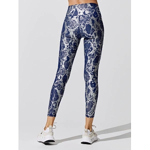 Slimming Fitness Leggings Custom Design Yoga Pants Gold Blocking
