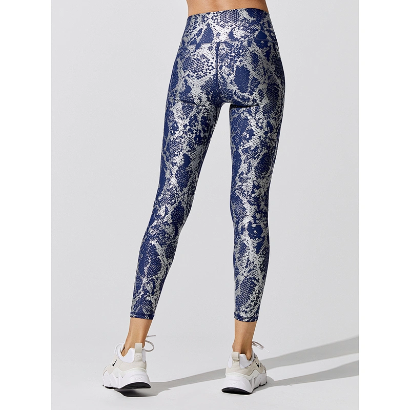 Slimming Fitness Leggings Custom Design Yoga Pants Gold Blocking