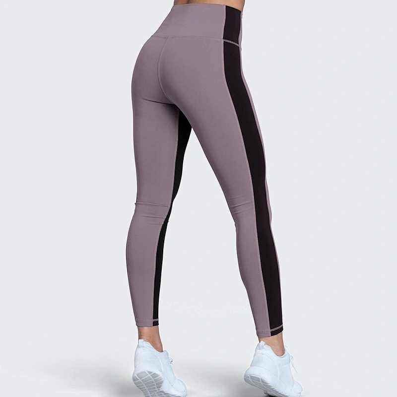 Custom Contrast Colored Leggings Wholesale Ladies Compression Yoga Pants